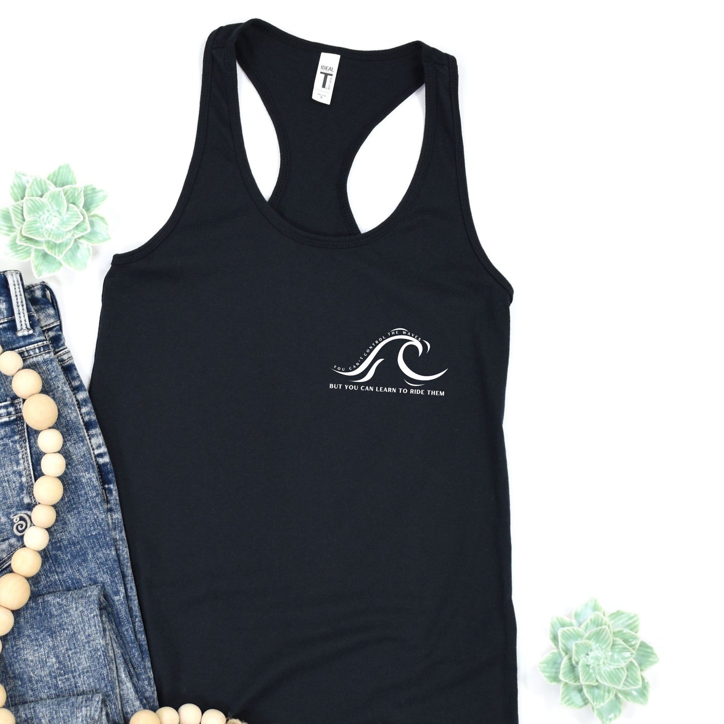 Ride the Waves Women's Racerback Tank