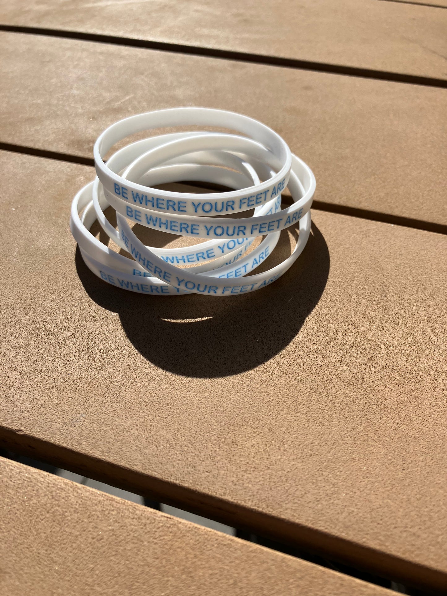 Be Where Your Feet Are Bracelets (Available Individually or in Bulk)