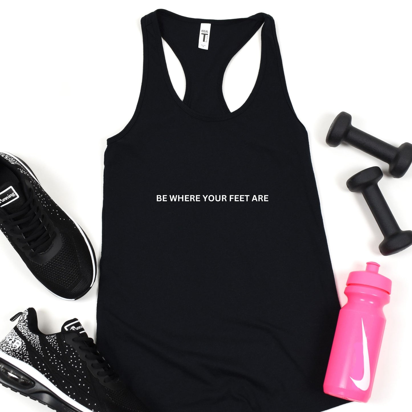 Be Where Your Feet Are Women's Racerback Tank