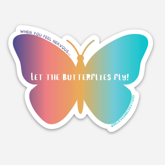 Butterfly Sticker (Let the butterflies fly)
