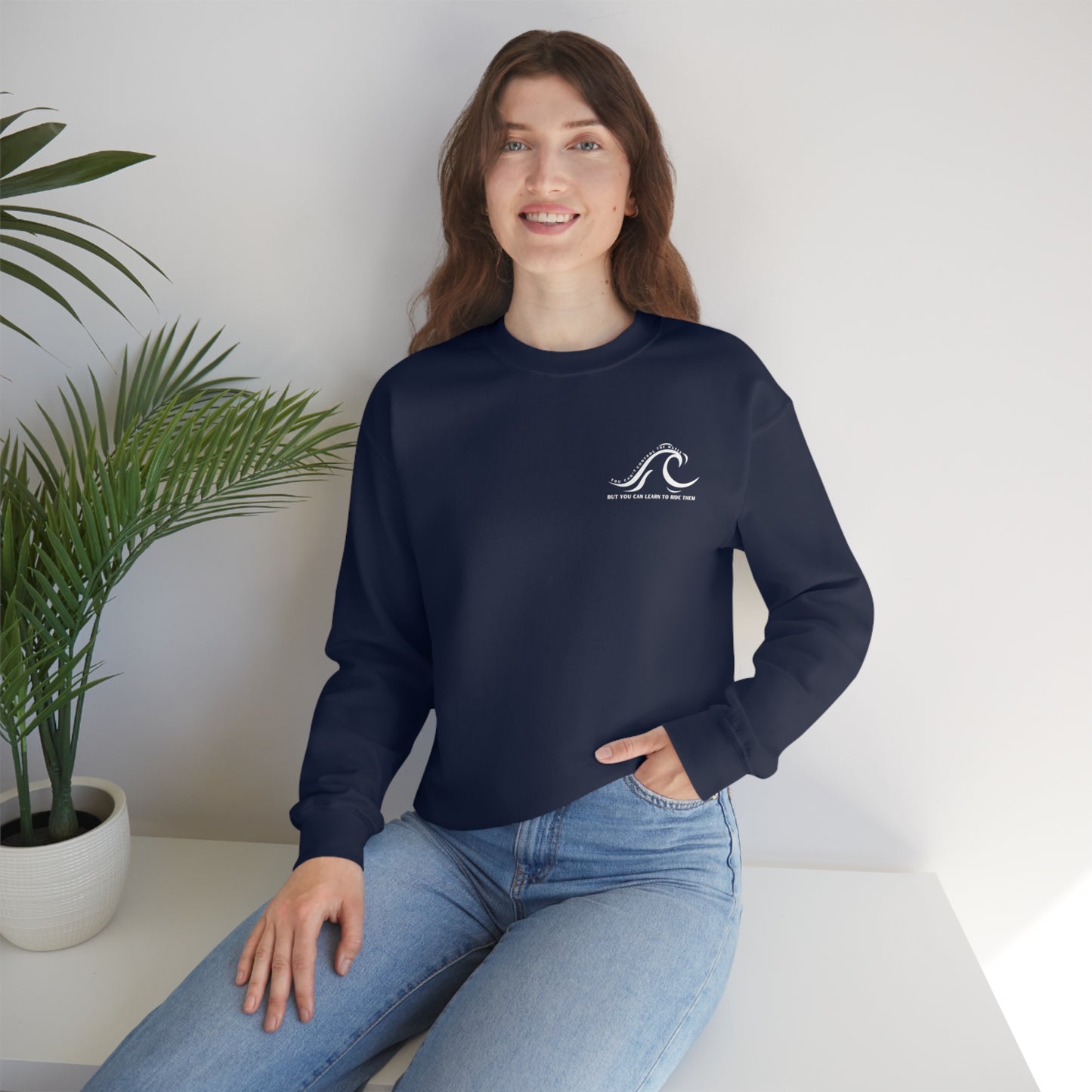 Ride the Waves Unisex Crewneck Sweatshirt