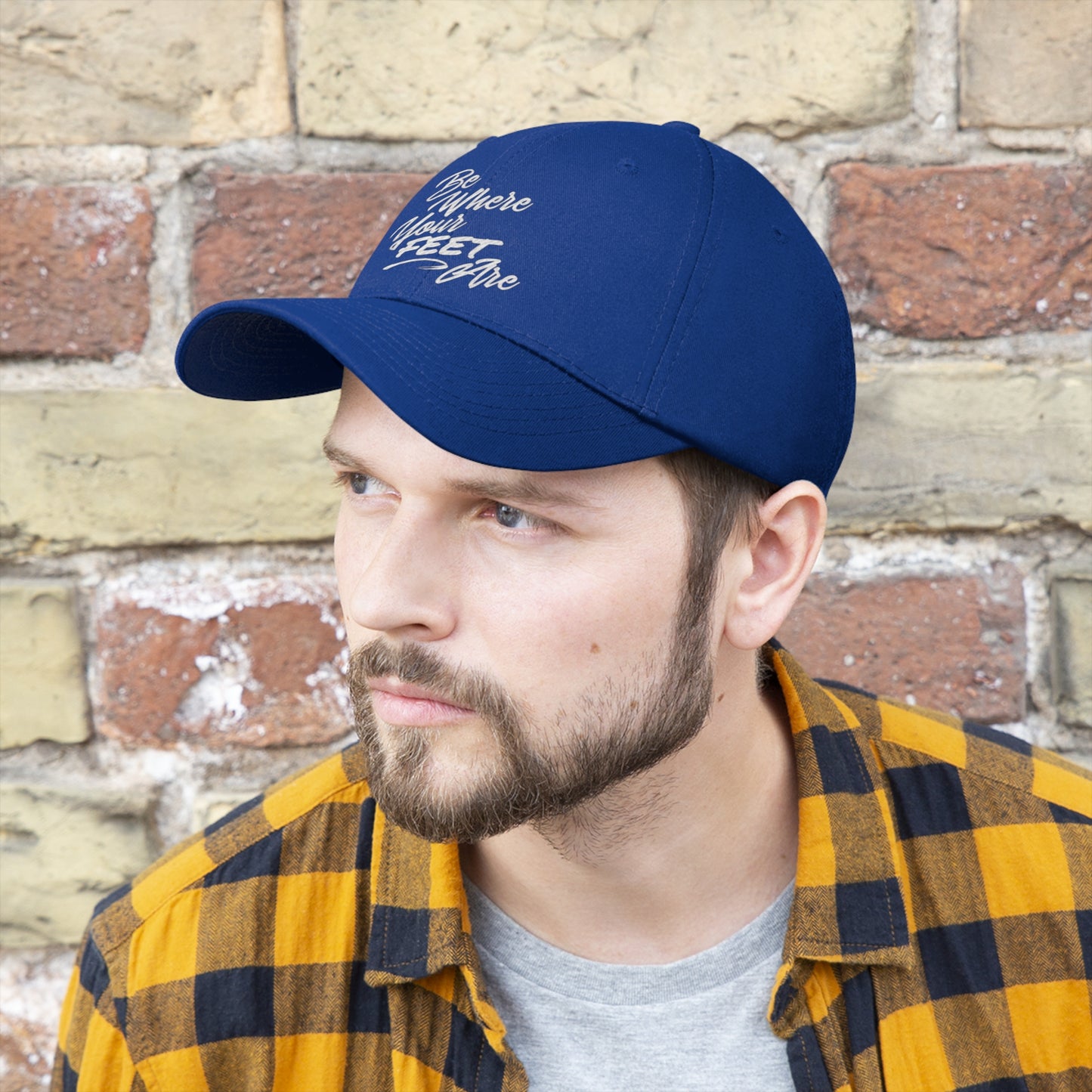Be Where Your Feet Are Unisex Twill Hat