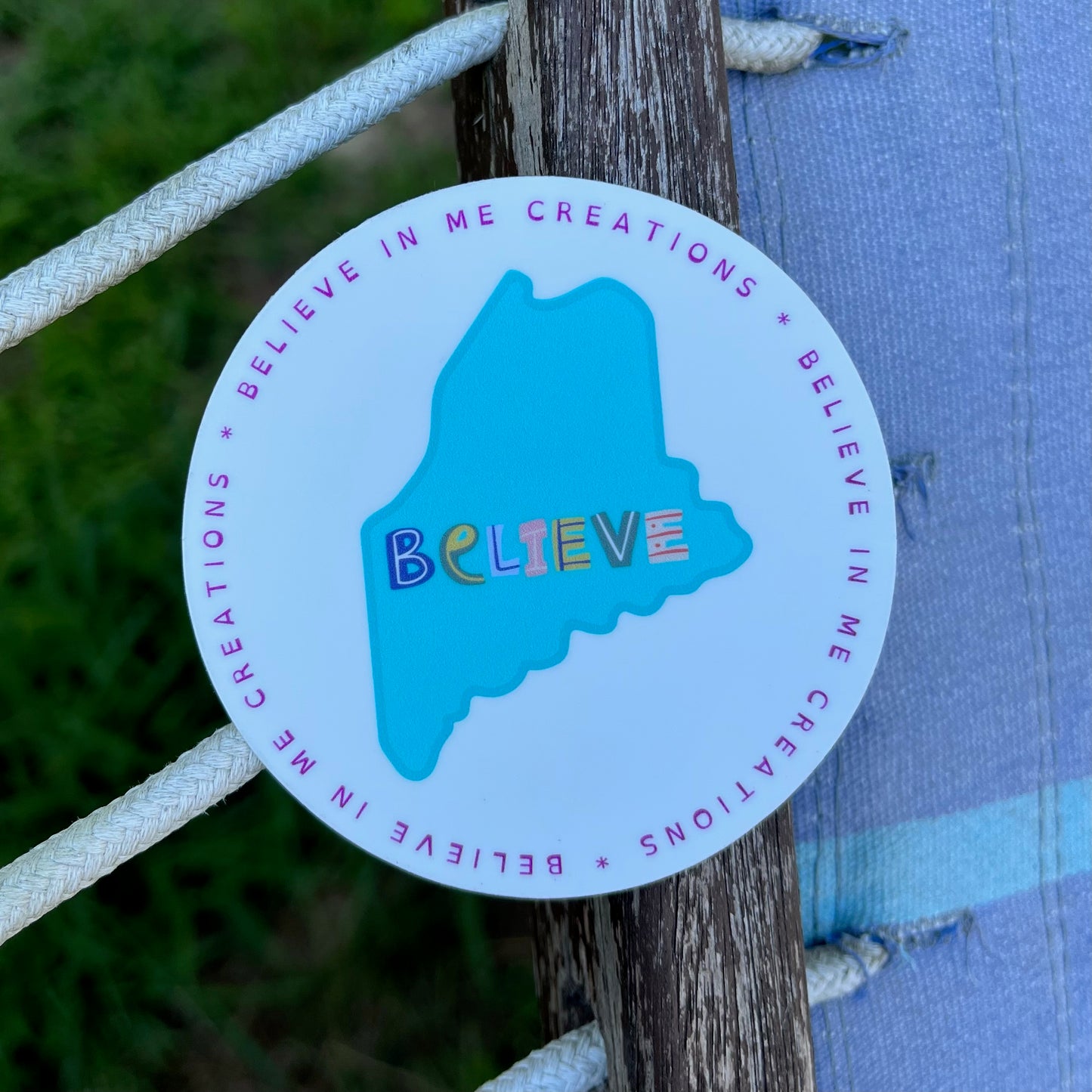 Believe in ME Circle Sticker