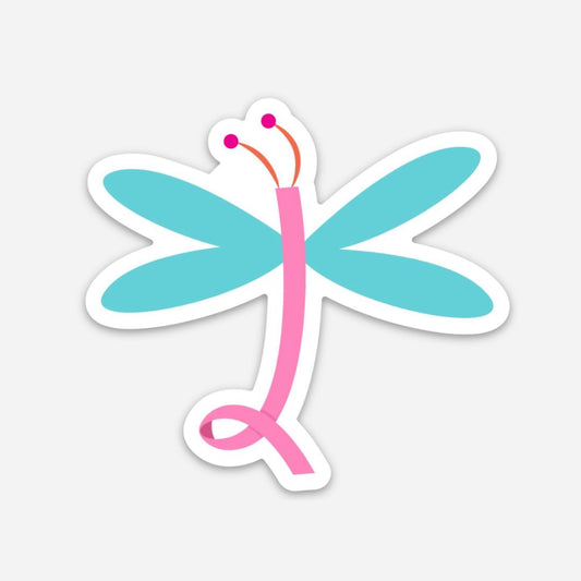 Dragon Fly / Breast Cancer Awareness Sticker